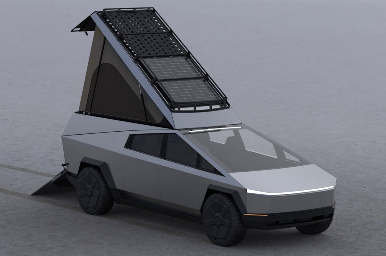 #Space Camper reimagines Cybertruck for a couple’s camping in extreme blimey