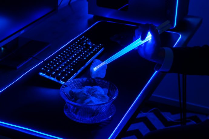 These chopsticks give you a mini Jedi moment while eating in the dark
