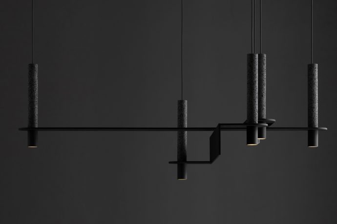 These hanging lights suspend reminders of Nature’s raw power over your head