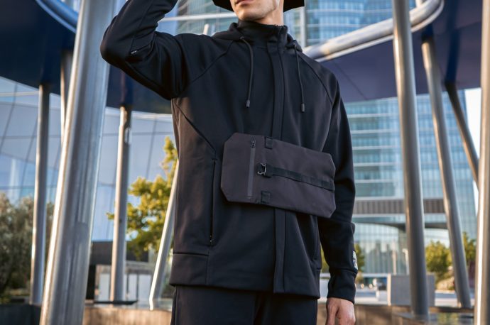 This futuristic hoodie is weather adaptive, abrasion-proof, and comes with a set of modular accessories