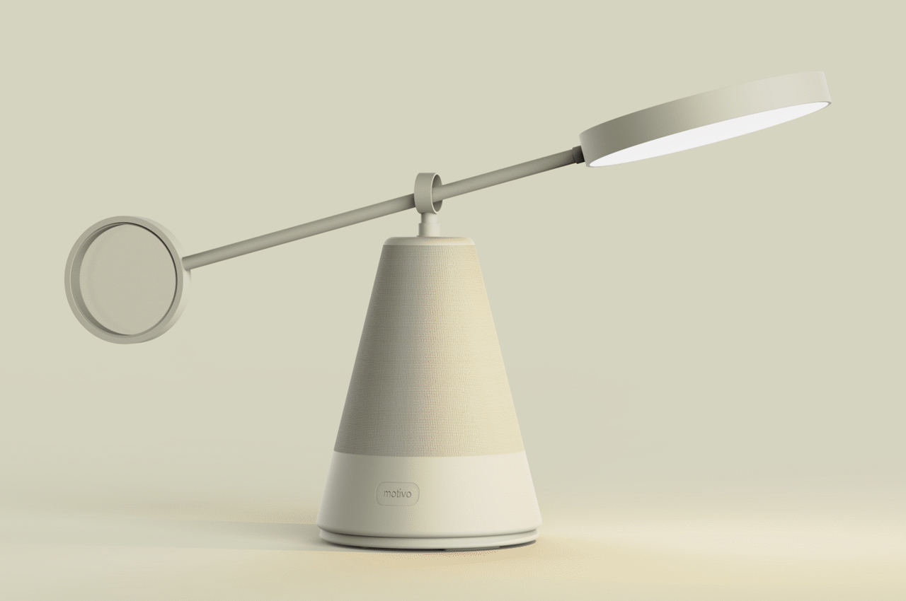 #This seesaw lamp visualizes your achievements by illuminating with your goals