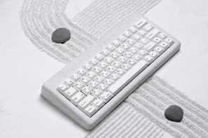 This stone-inspired mechanical keyboard turns typing into a meditative activity