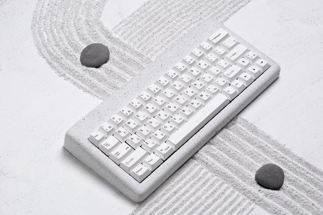 #This stone-inspired mechanical keyboard turns typing into a meditative activity