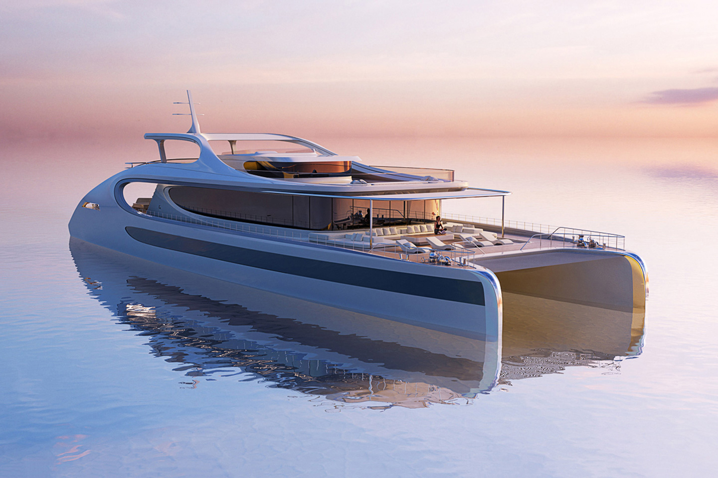 #Zaha Hadid Architects designed a luxury yacht that can run on 100% solar power