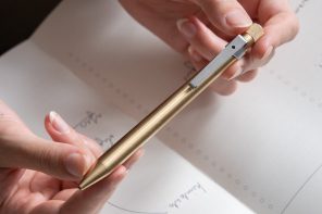 This all-metal pen with a magnetic activation system combines premium with fun