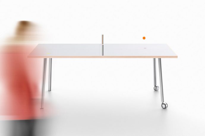 Replace your swanky work desk with this inventive ping pong table and never look back