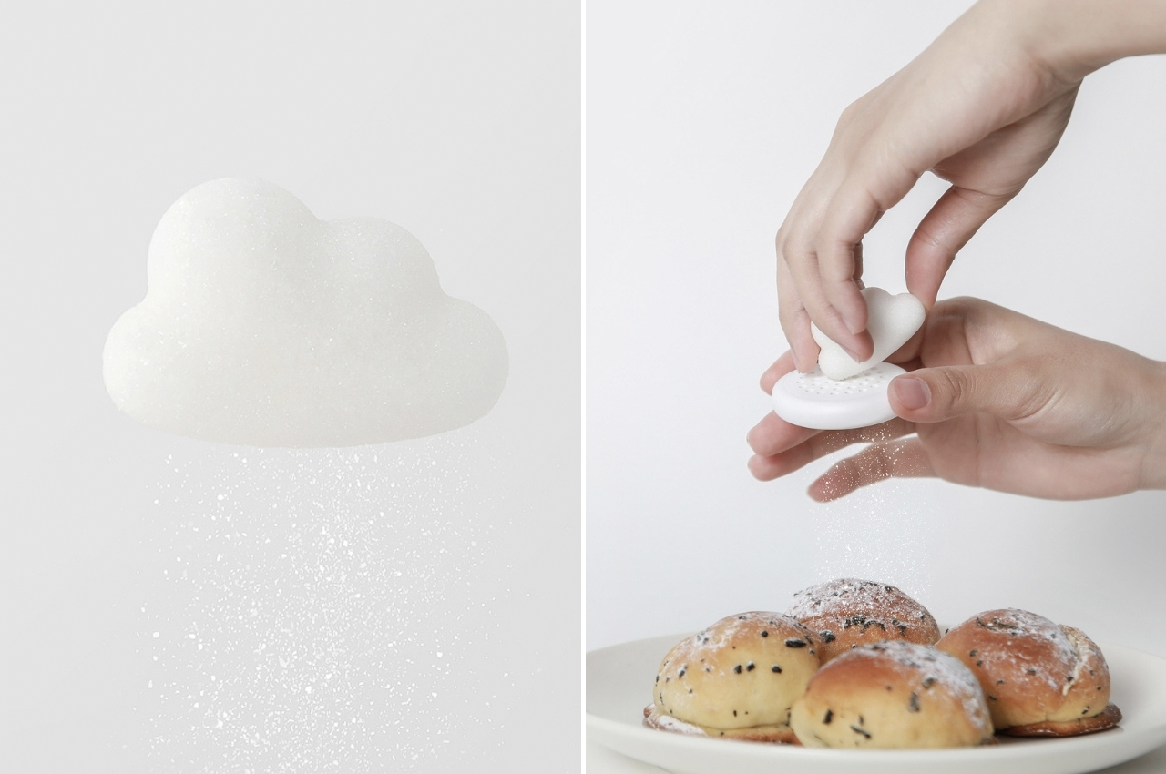 #Cloud-shaped sugar cubes comes with magnetic grinder to regulate your intake