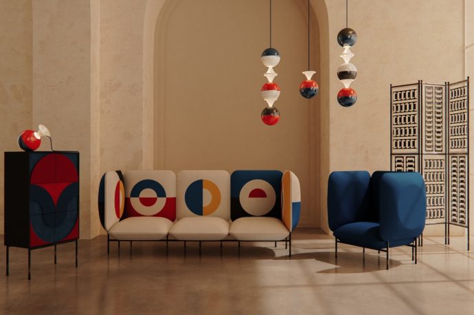 Dedas sofas bring a touch of Hungarian Bauhaus to public spaces