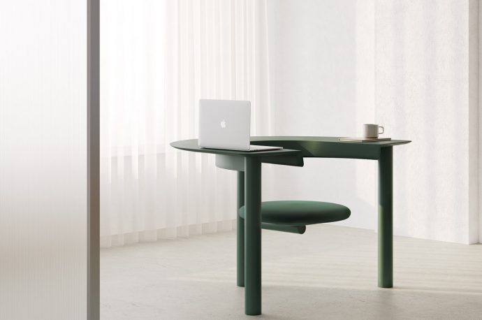 Desk chair lets you swivel around to take a break