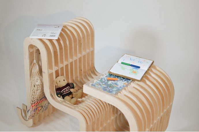 Eco-friendly and ergonomic kids’ chair concept is sustainable and functional