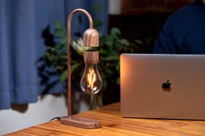 This levitating lightbulb lamp quite literally ‘uplifts’ your room’s decor!
