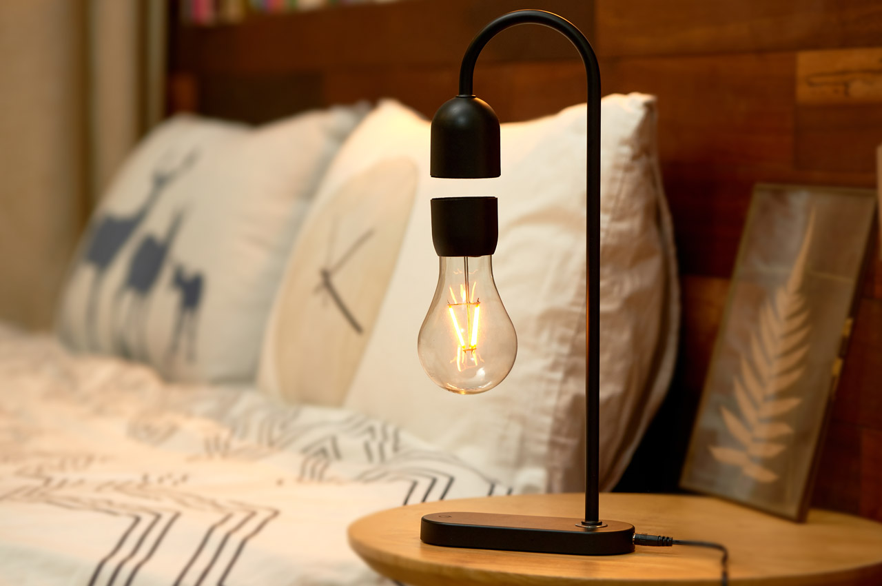 Evaro Lightbulb Lampe Flottante - noyer - Gingko - Axeswar Design