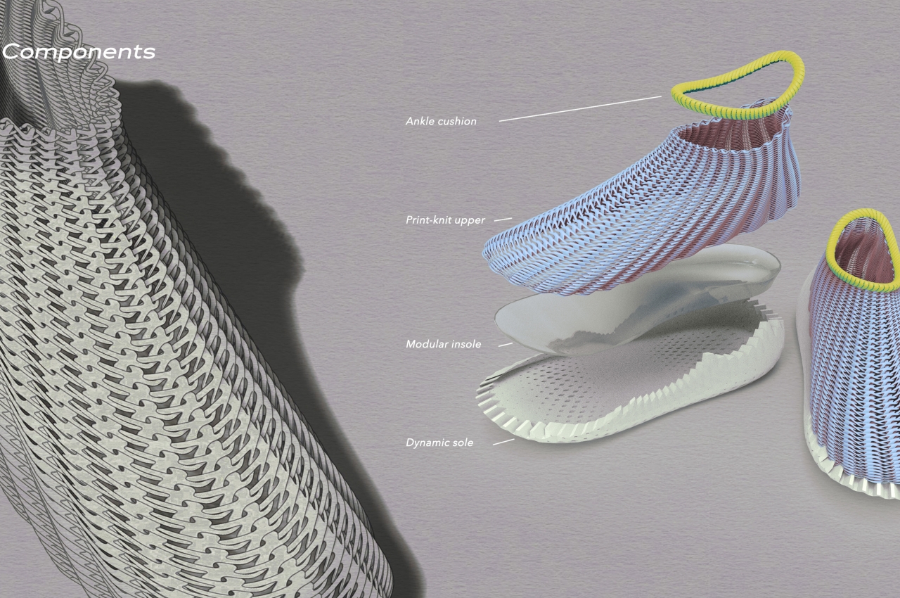 3D-printed shoes scrunch up to fit into pockets
