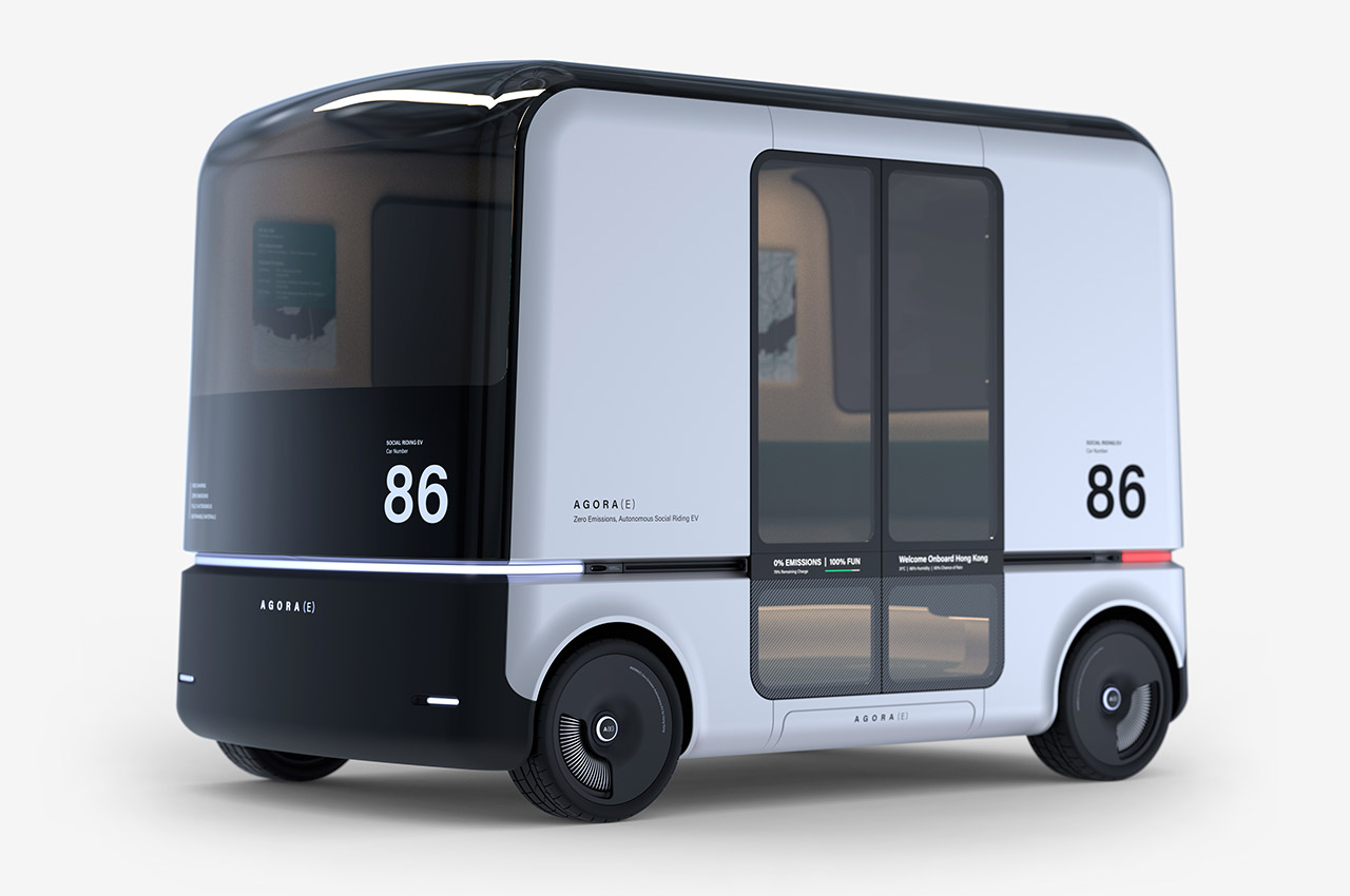 #This autonomous travel pod boasts minimalistic design + organic social interactions