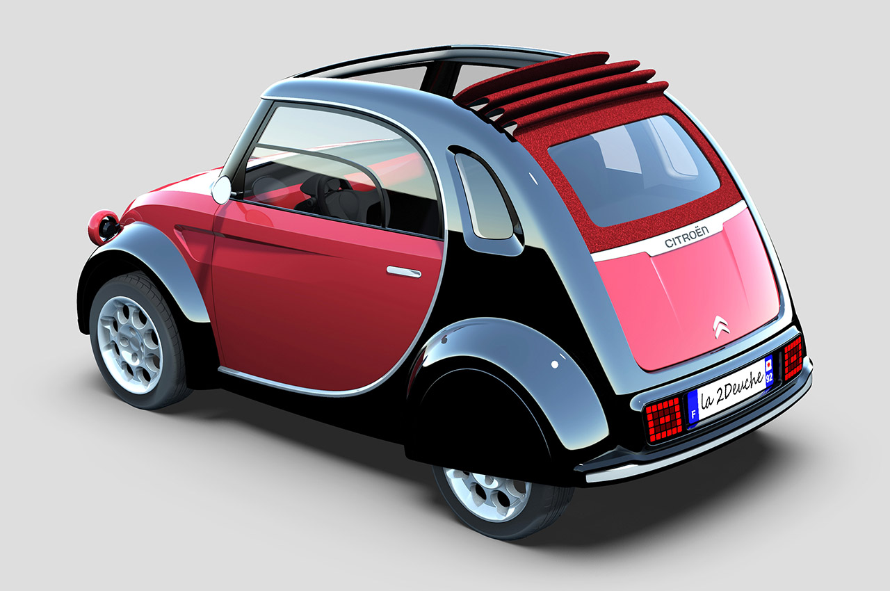 This Citroën 2CV inspired electric concept shines in dual-tone colors and  modern styling - Yanko Design
