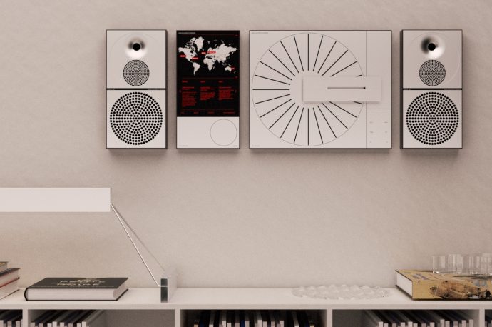This Hi-Fi system concept elevates listening to music into a visual art form