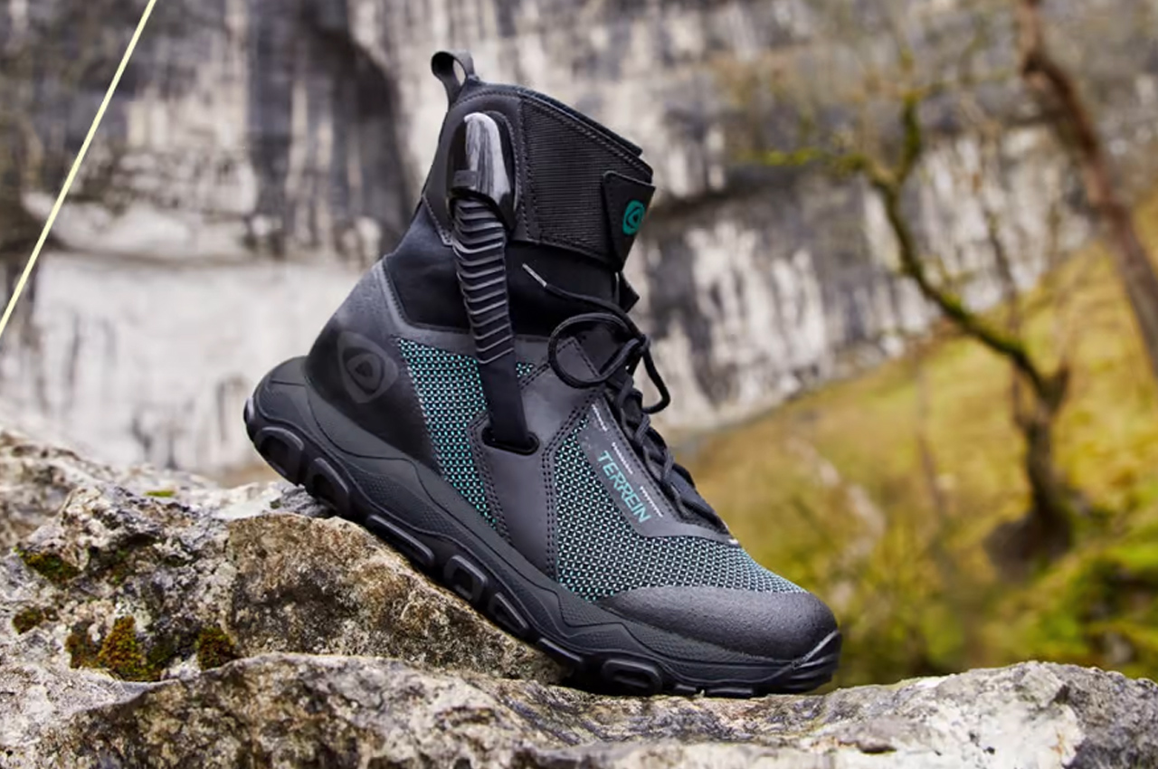 #This hiking shoe with adaptive protection guards ankle from twisting on meandering trails