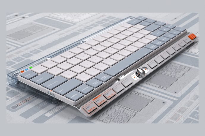 This retro-futuristic keyboard concept has a modular trick up its sleeve