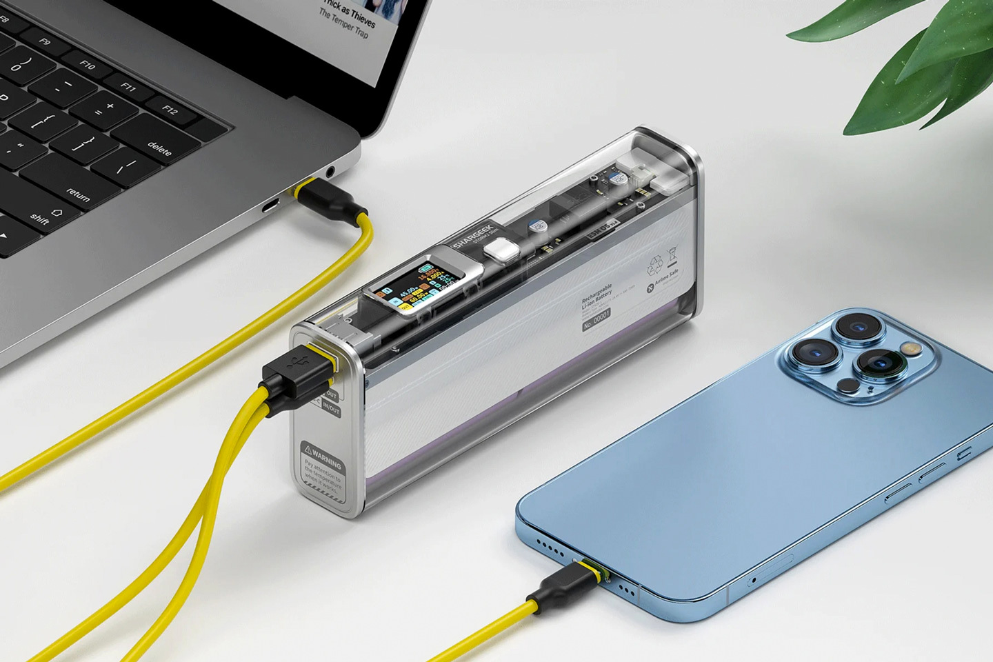 #This cyberpunk transparent power bank should pair rather wonderfully with the Nothing phone (1)