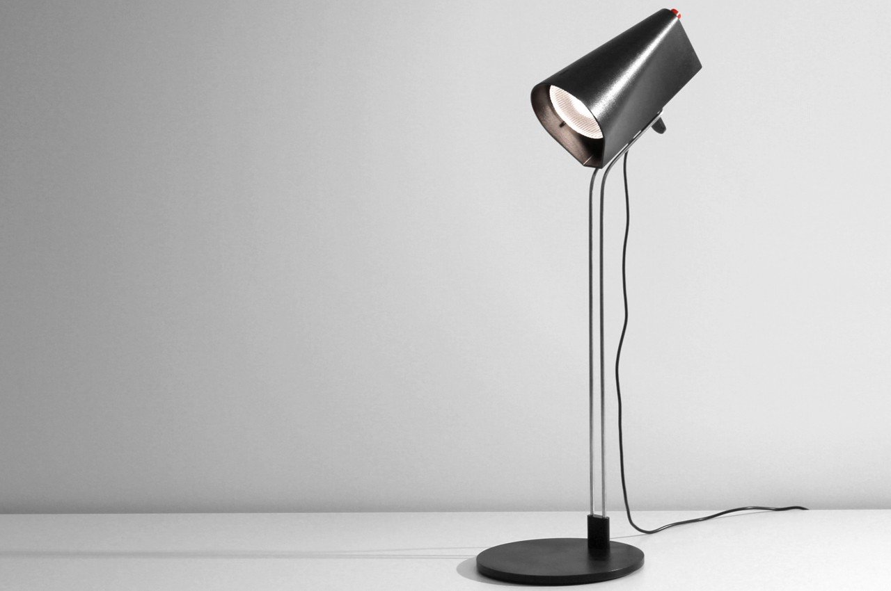 A modular lamp with an industrial aesthetic is the perfect space