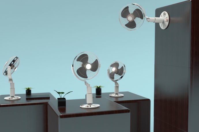 Blazo brings a rechargeable desk fan and desk lamp in the space of one