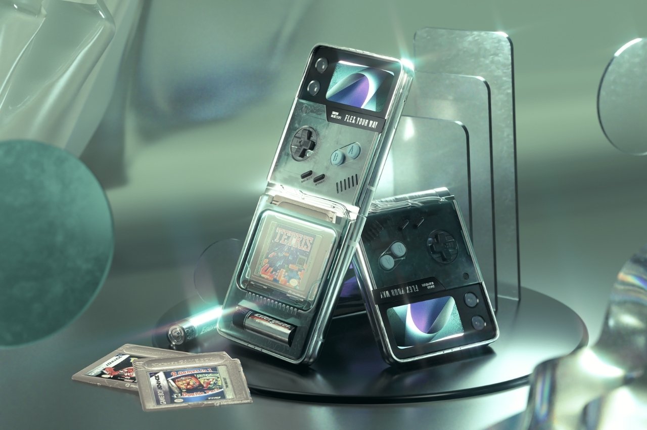 Galaxy Z Flip 3 case design brings back Gameboy Advance feels 