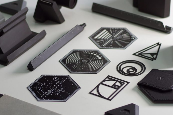 This hexagonal ruler set packs some impressive multifunctionality in its matte black body