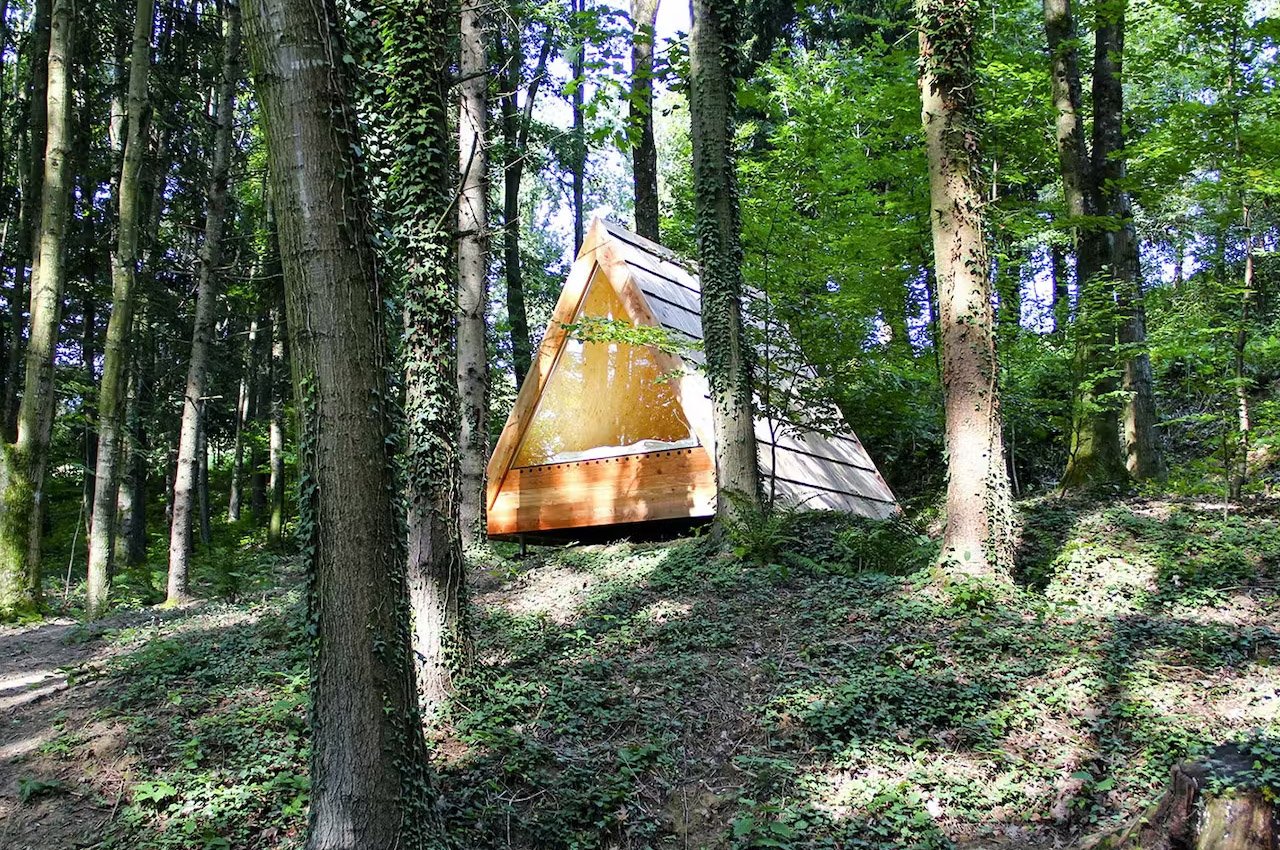#These prefab Slovenian triangular cabins are the ultimate glamping escape