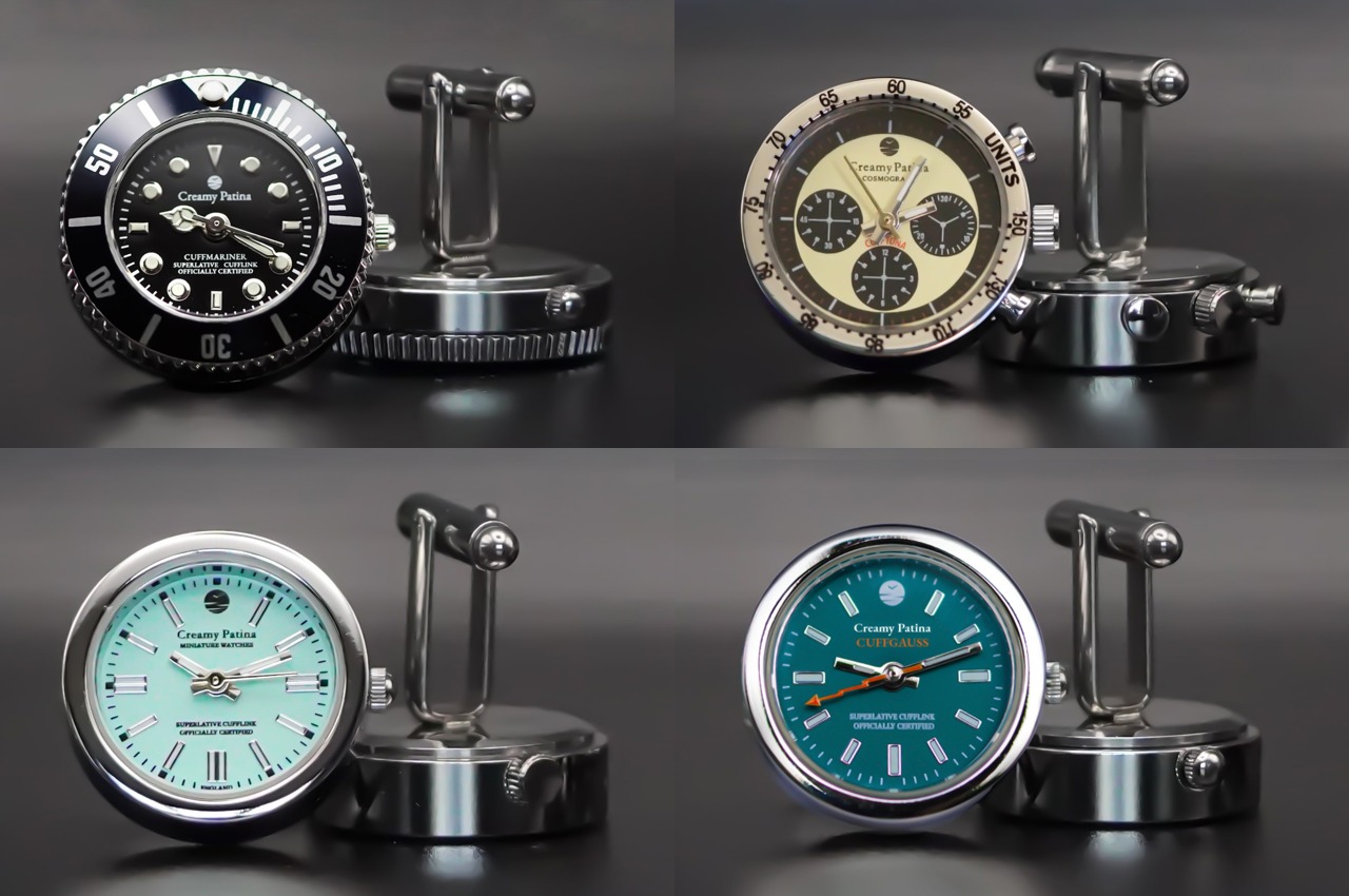 #Cufflinks with Rolex-inspired functional miniature watches are the coolest gentleman accessory you can own