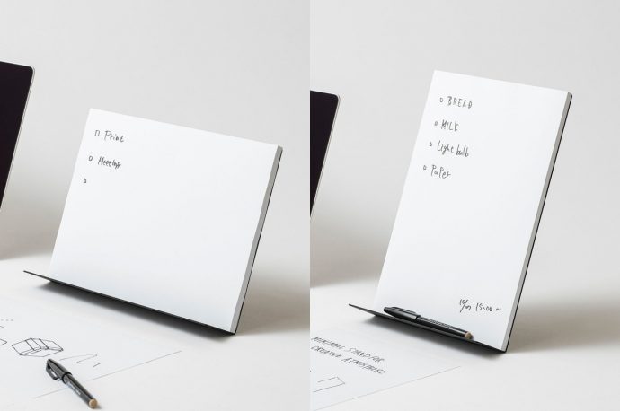 Keep your paper notes upright and within reach with this minimalist beauty