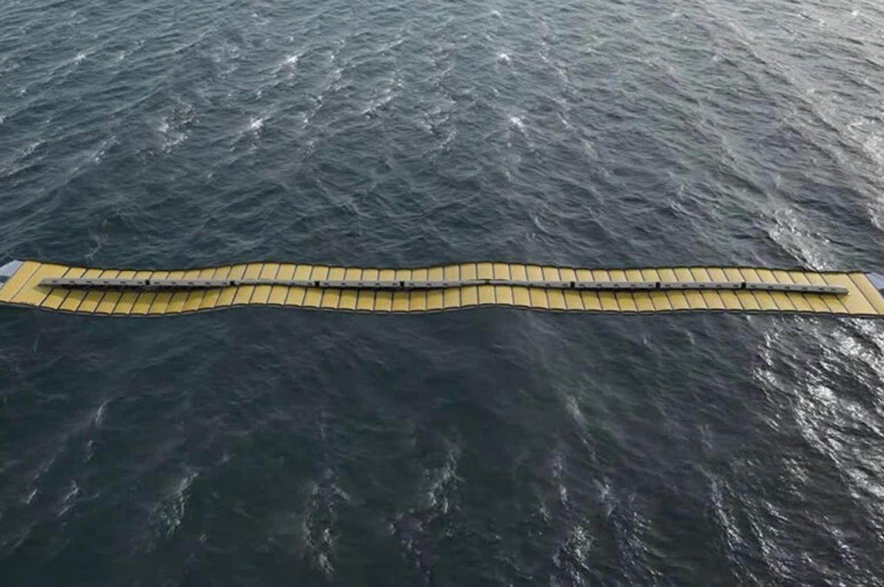 #Spine-like floating platform harnesses water wave energy