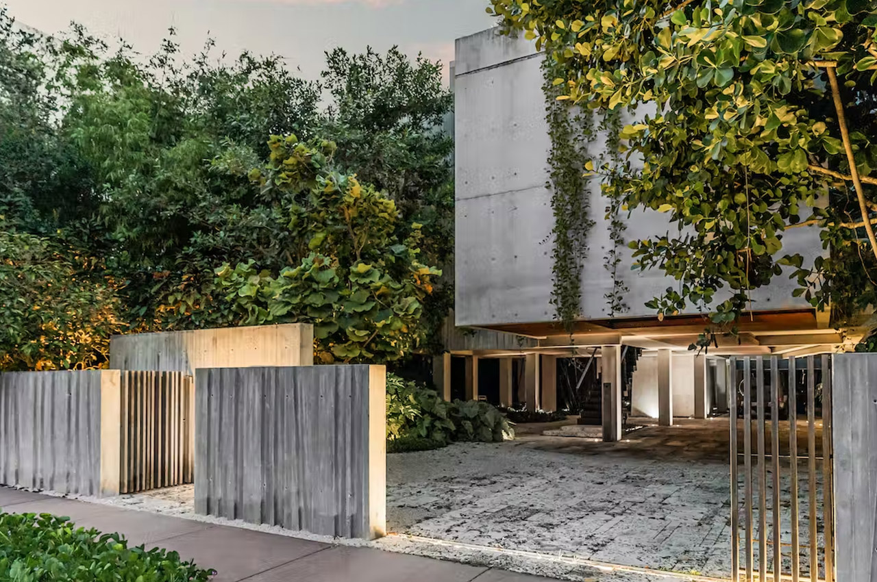 #This beautiful brutalist home in Miami is elevated on stilts to fight against rising sea levels
