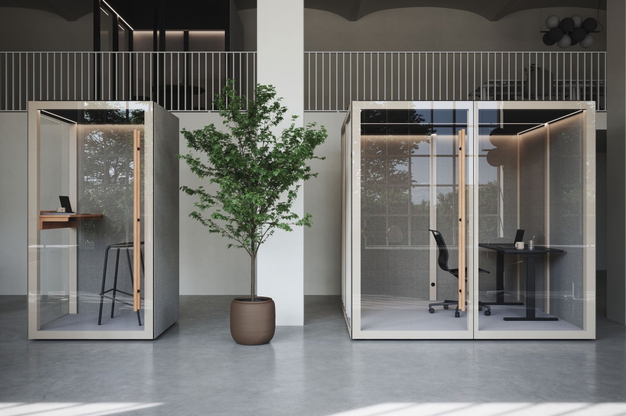 These Japanese-inspired office pods offer an oasis in busy workplaces -  Yanko Design