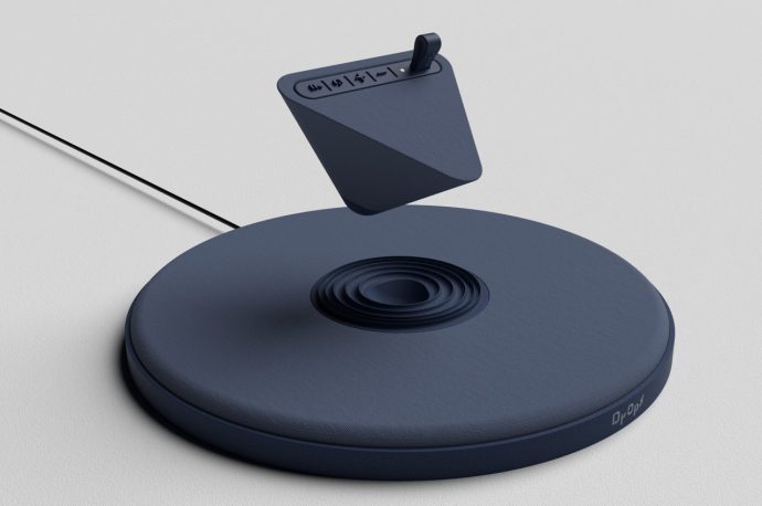 This Bluetooth speaker and wireless charger is like a piece of sculptural art