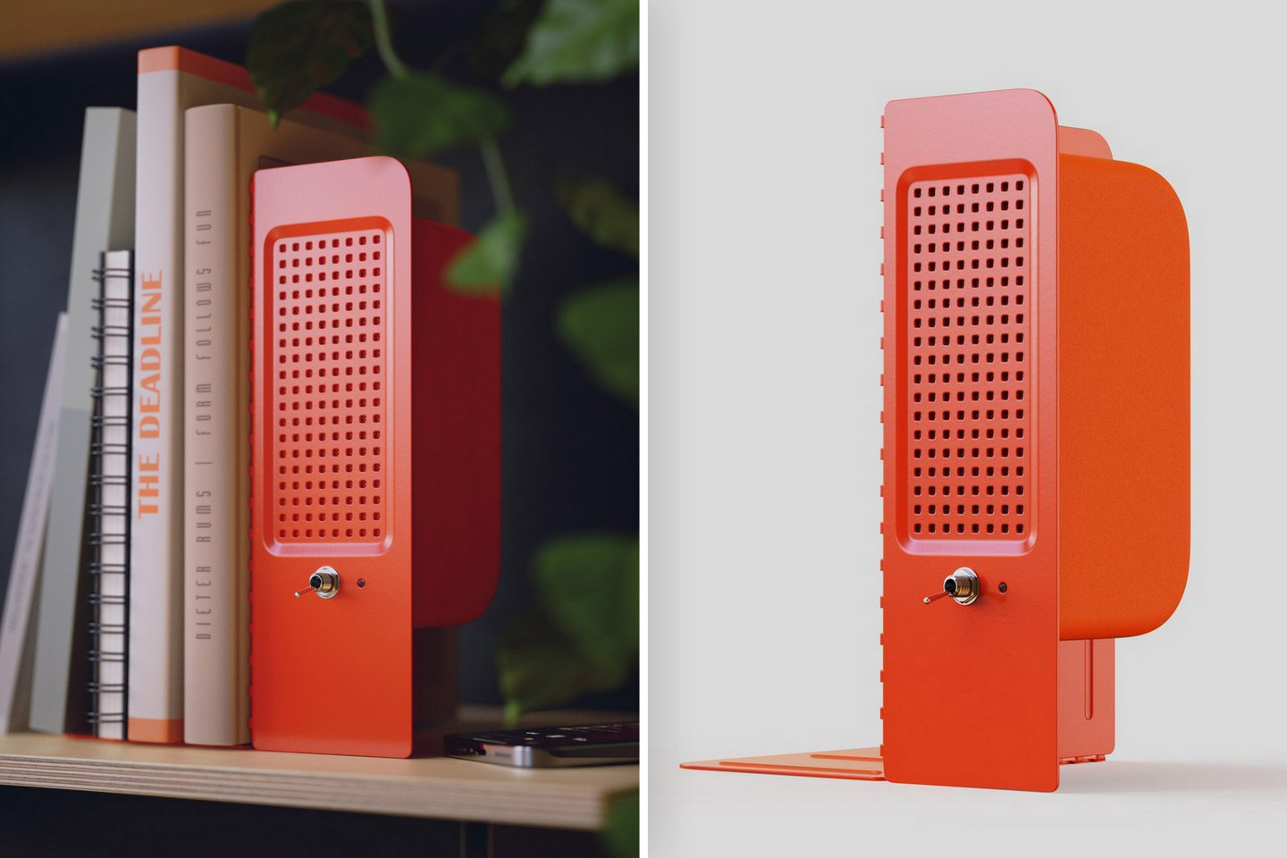 This bookend is also a Bluetooth speaker that can read out audiobooks