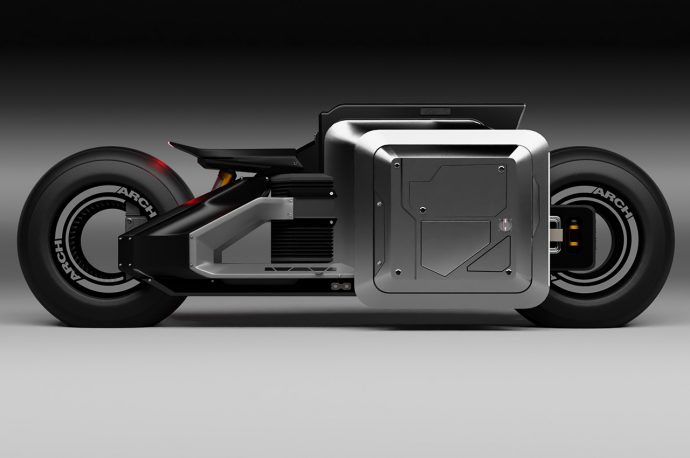 This boxy café racer bike would make a perfect fit in the upcoming John Wick: Chapter 4