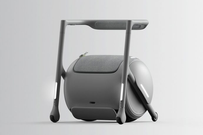 This self-driving wheelchair has detachable walker to empower the user to walk with ease