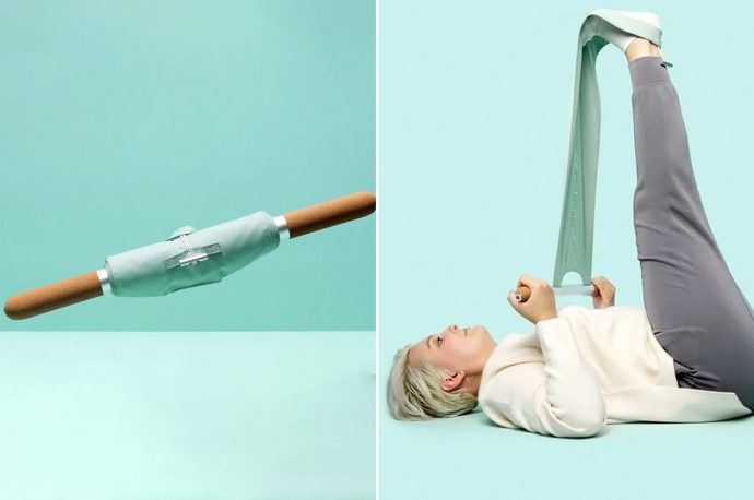 This sustainable multi-stretching tool can be used by pro athletes to physical therapy patients