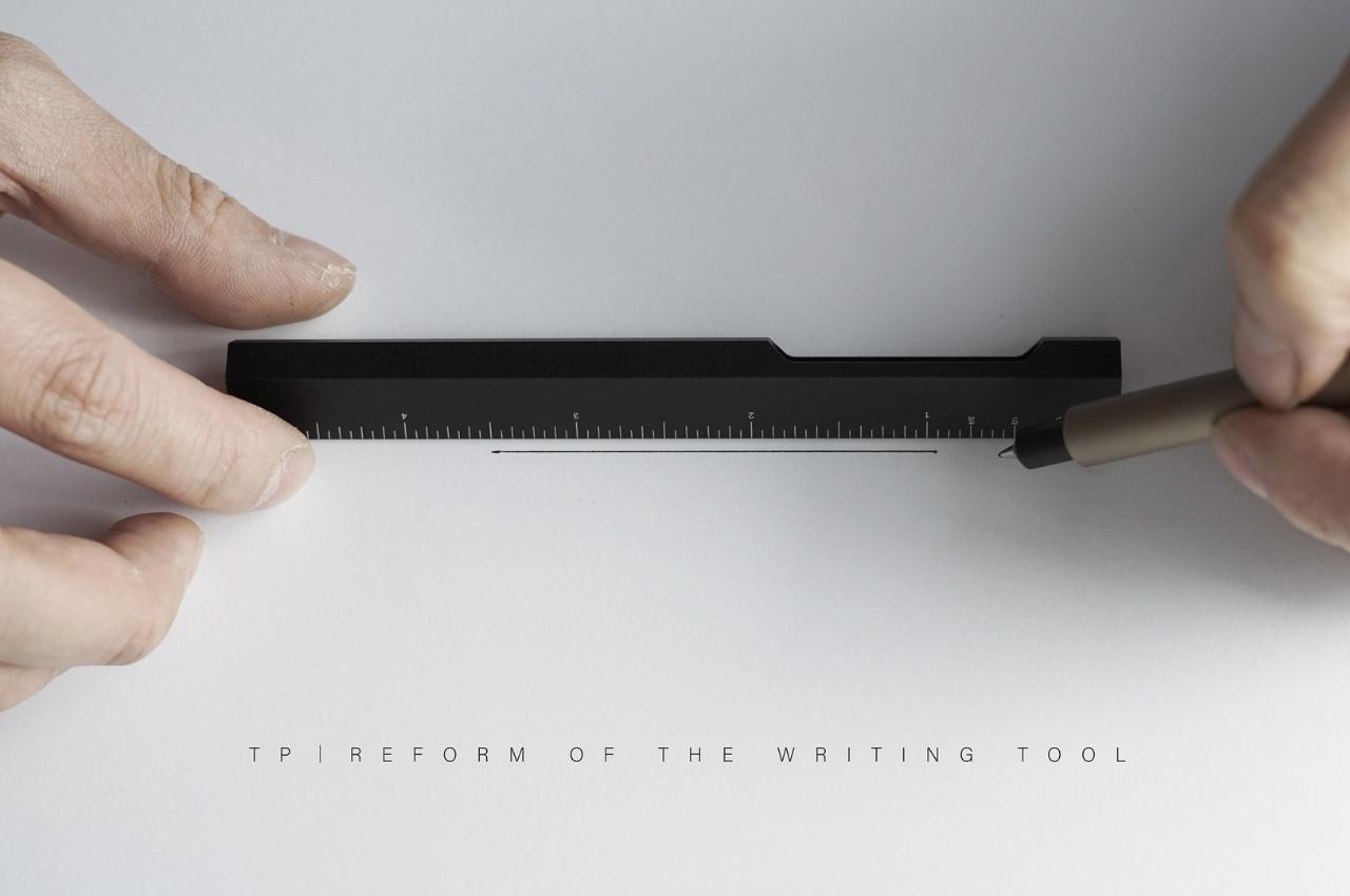 #Trixagonal pen is a writing, marking, and measuring object in one