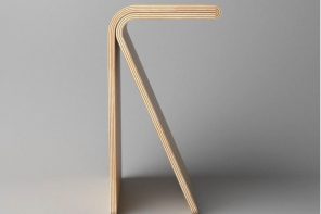 The Winding side table doubles up as a stool and features an interesting ‘nose’