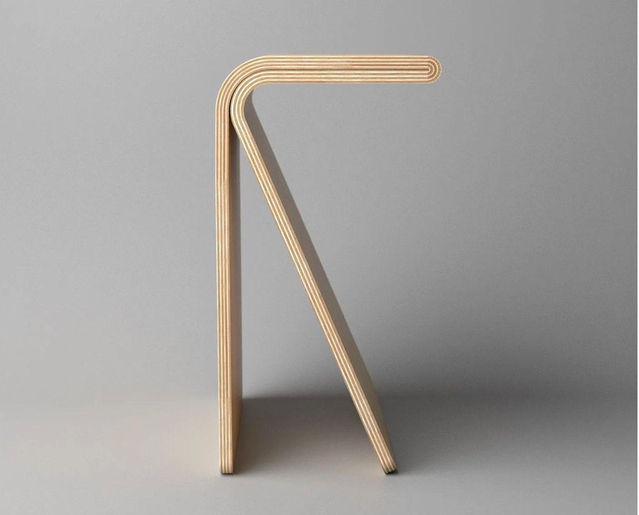 #The Winding side table doubles up as a stool and features an interesting ‘nose’
