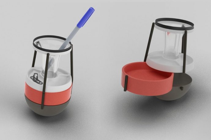 Wobbly penholder concept makes a cute desk knick knack