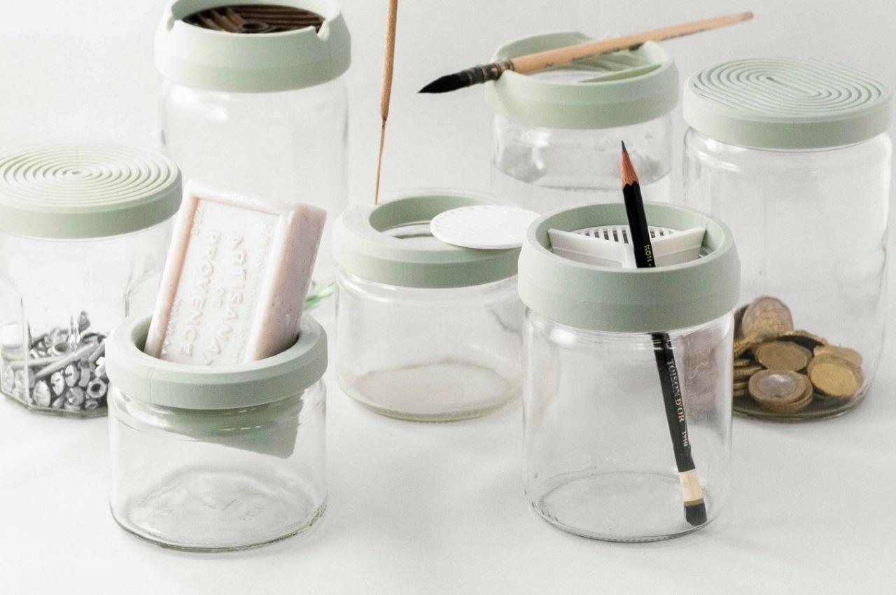 #3D-printed covers can help you re-use bottles and jars