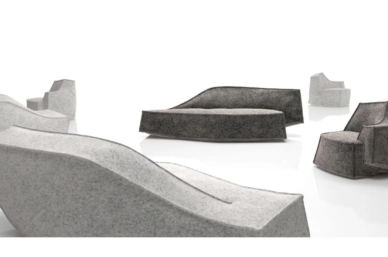 #Asymmetrical sofa collection uses flexible foam for design and aesthetics