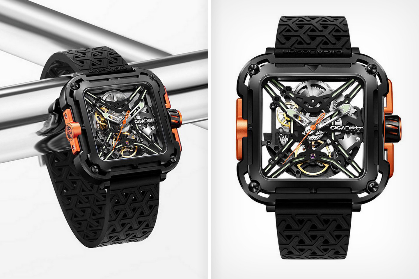 #Gorgeous Skeleton Watch comes with a captivating rugged cyberpunk design