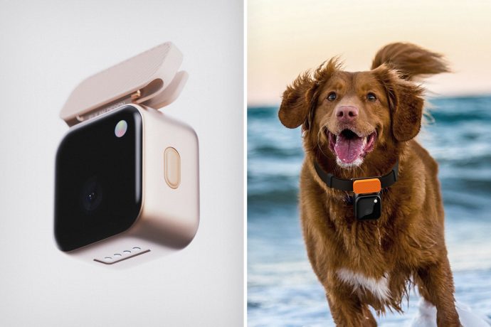 Action camera for your pet comes with built-in clip that fixes onto any collar