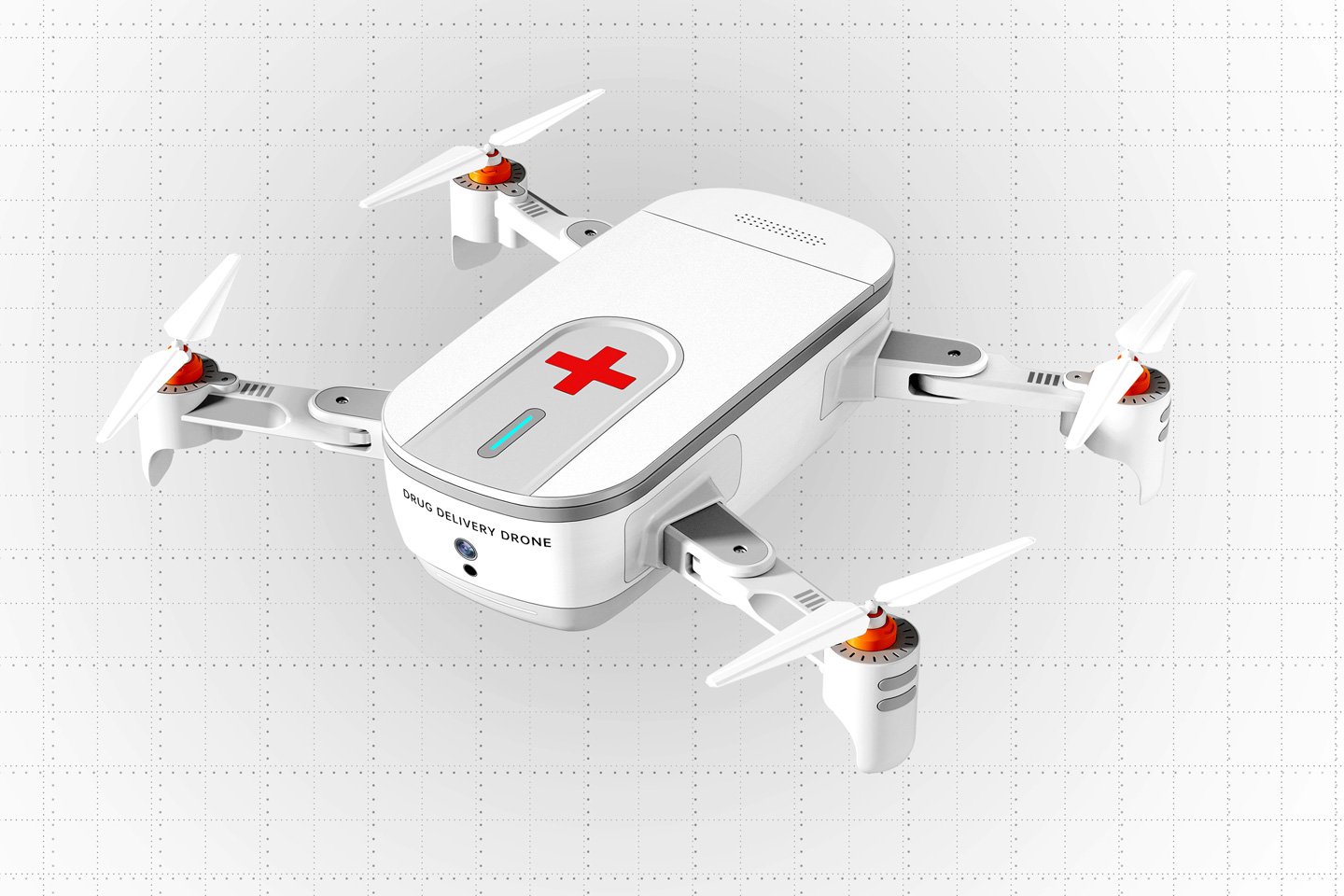 #Medical delivery drone ensures that life-saving drugs easily reach people affected by quarantines