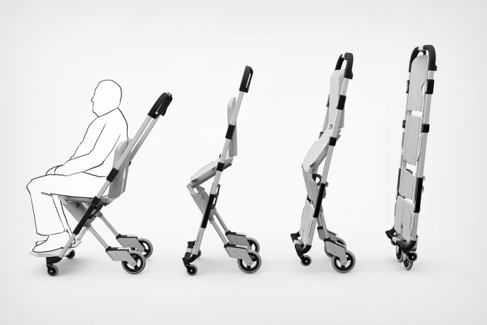 Absolutely genius medical stretcher can transform into a wheelchair for patients with less serious injuries