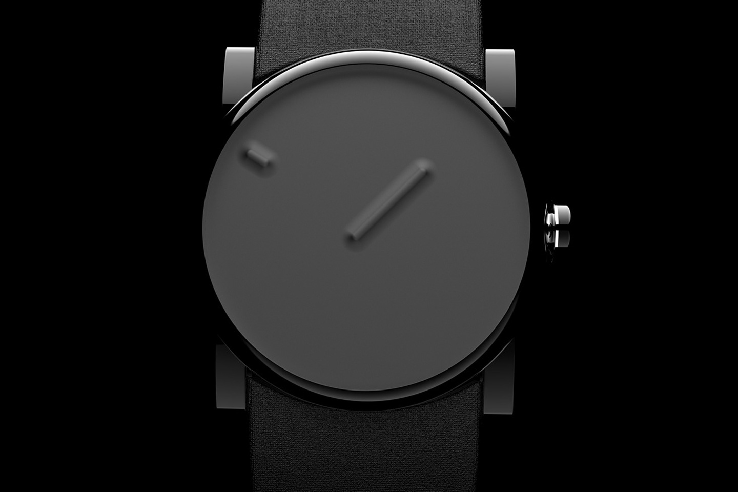 #Minimalist watch uses depth and a tactile surface to let you see and feel time