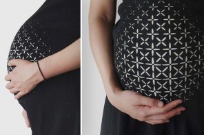 This award-winning expanding garment was designed for pregnant women to wear to term